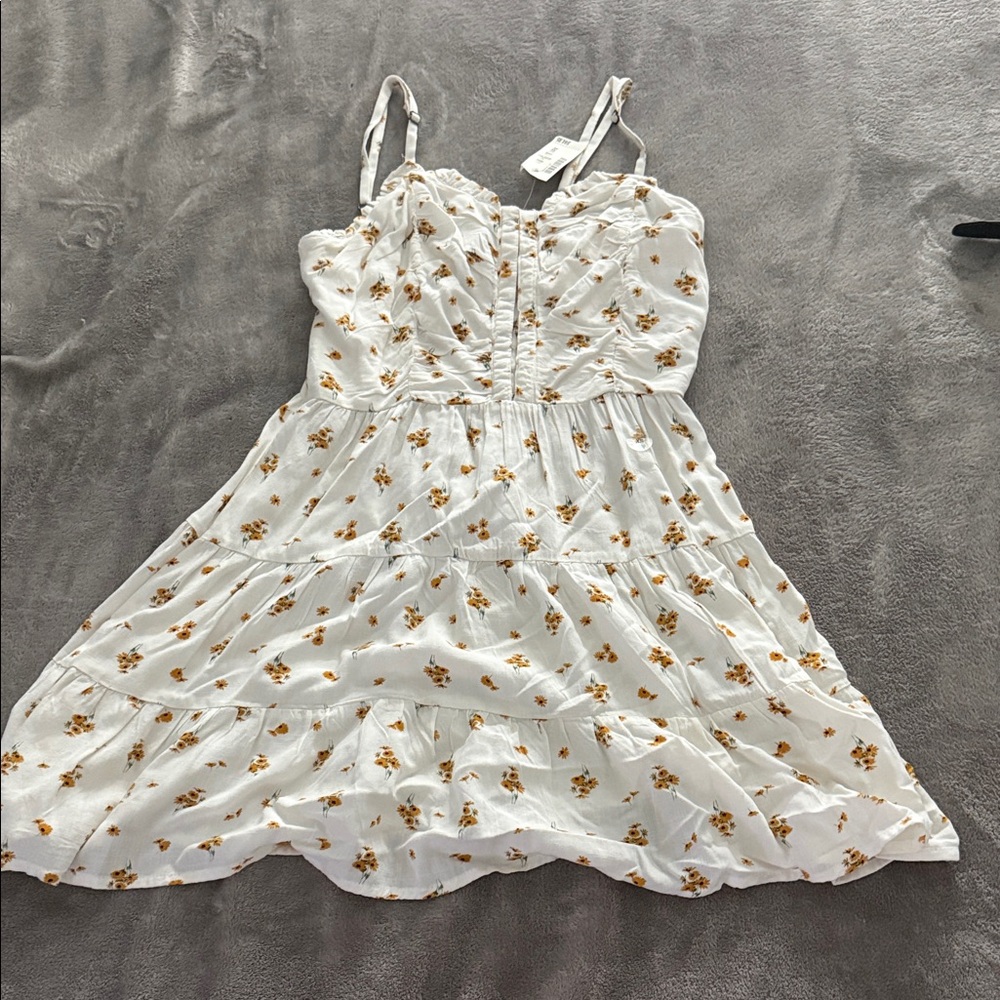Floral White Dress